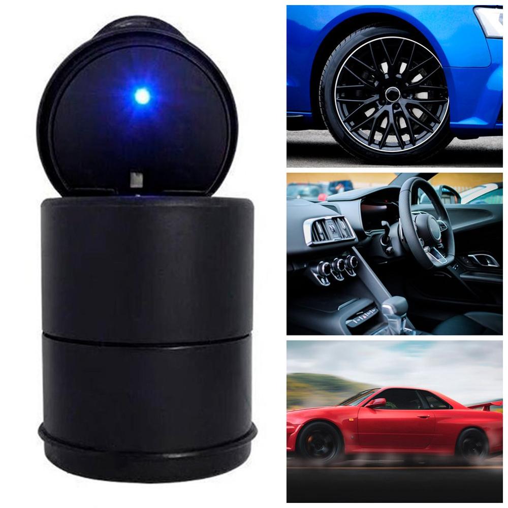 Auto asbak hoge vlamvertragende asbak voor 4s winkel asbak fabrikant draagbare eenvoudige auto asbak met licht