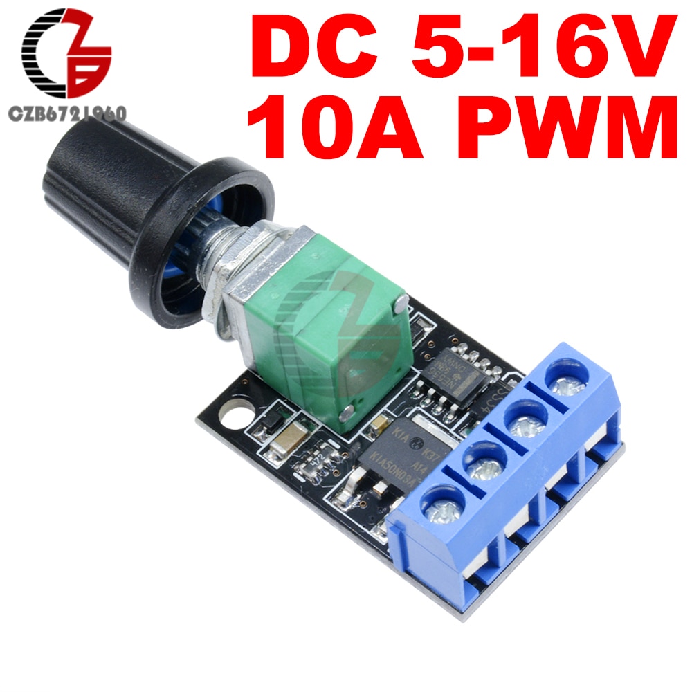 5V 12V 10A Voltage Regulator PWM DC Motor Speed Controller Governor Stepless Speed Regulator LED Dimmer Power Controller Motor