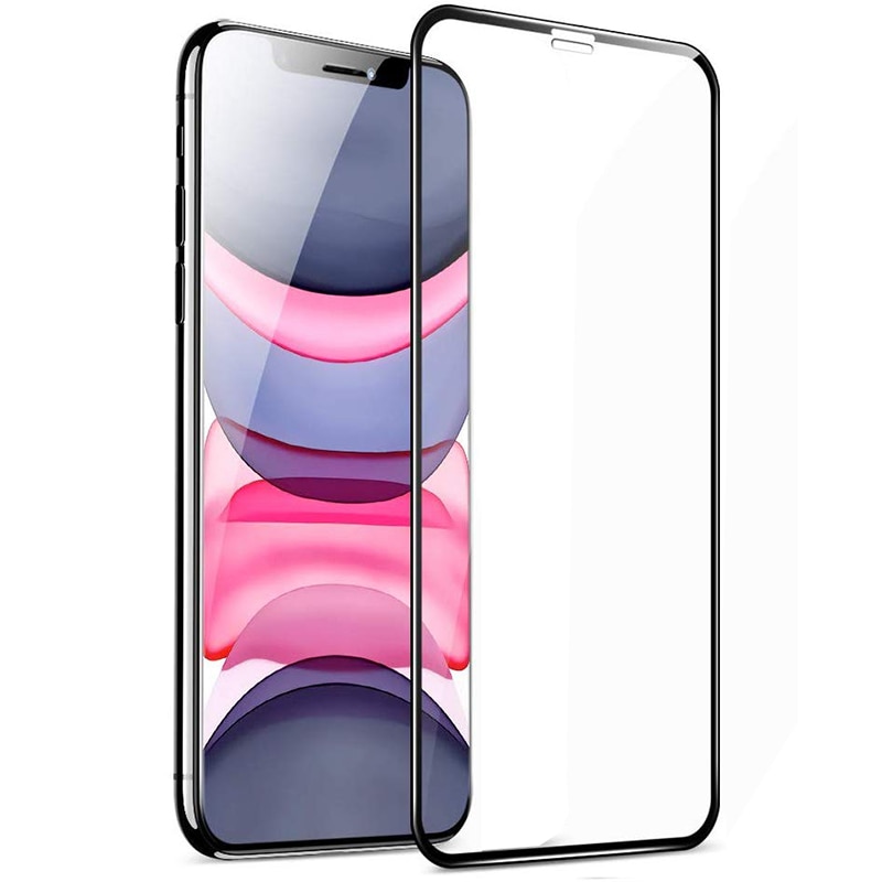 Heldeksel herdet glass for iphone 11 pro max skjermbeskytter film for iphone x xr xs max 6 6s 7 8 plus beskyttende se