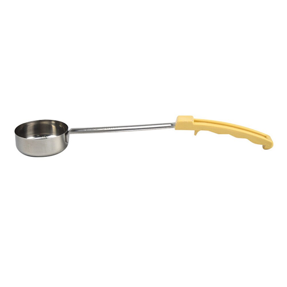 Pizza Spread Sauce Ladle Rubber Handle Flat Bottom Kitchen Cooking Spoon with Long Rubber Handle Kitchen Cooking Utensils: 3 ounce
