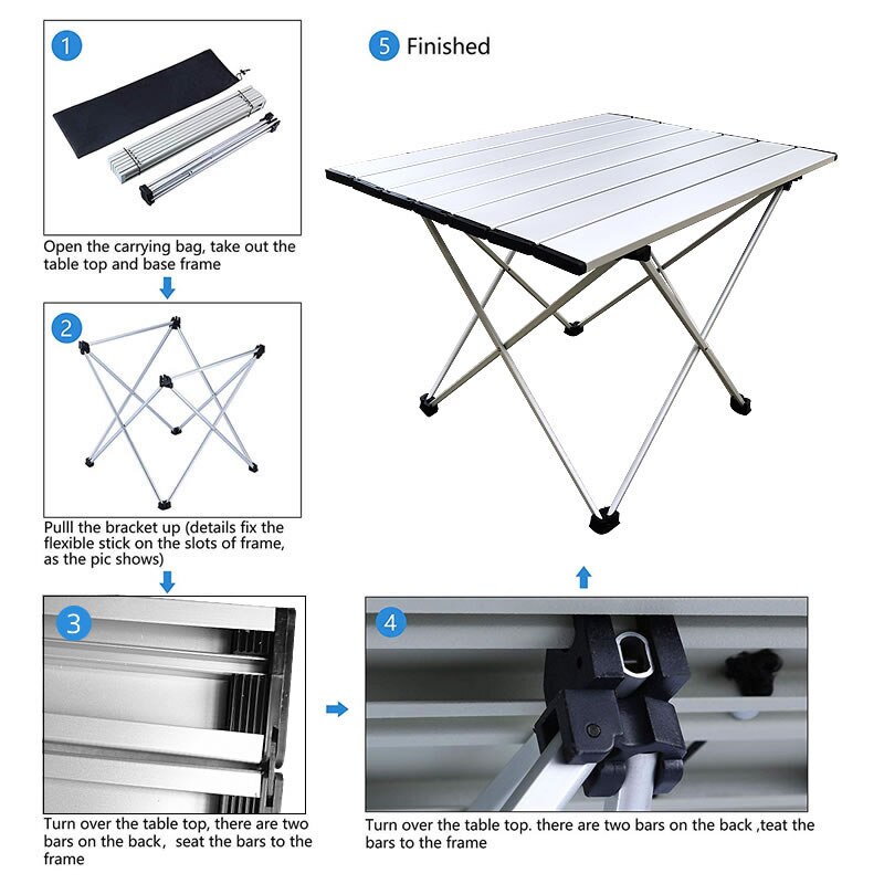 Sportneer Draagbare Camping Tafels Met Mesh Opbergtas, Ultralight Camp Folding Side Tafel, aluminium Tafel Top Geweldig Voor Kamp,