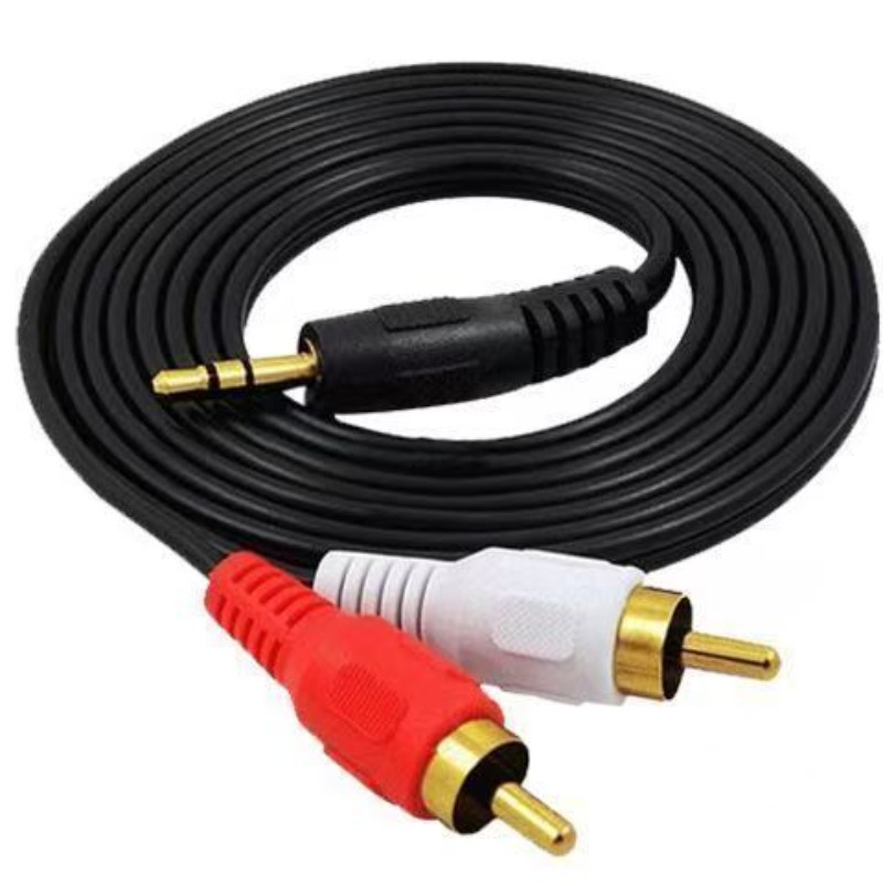 3M 5M 10M 3.5mm Male Jack to AV 2 RCA Male extend Cable connector For Phone TV AUX Sound computer PC Speakers Music Audio Cords