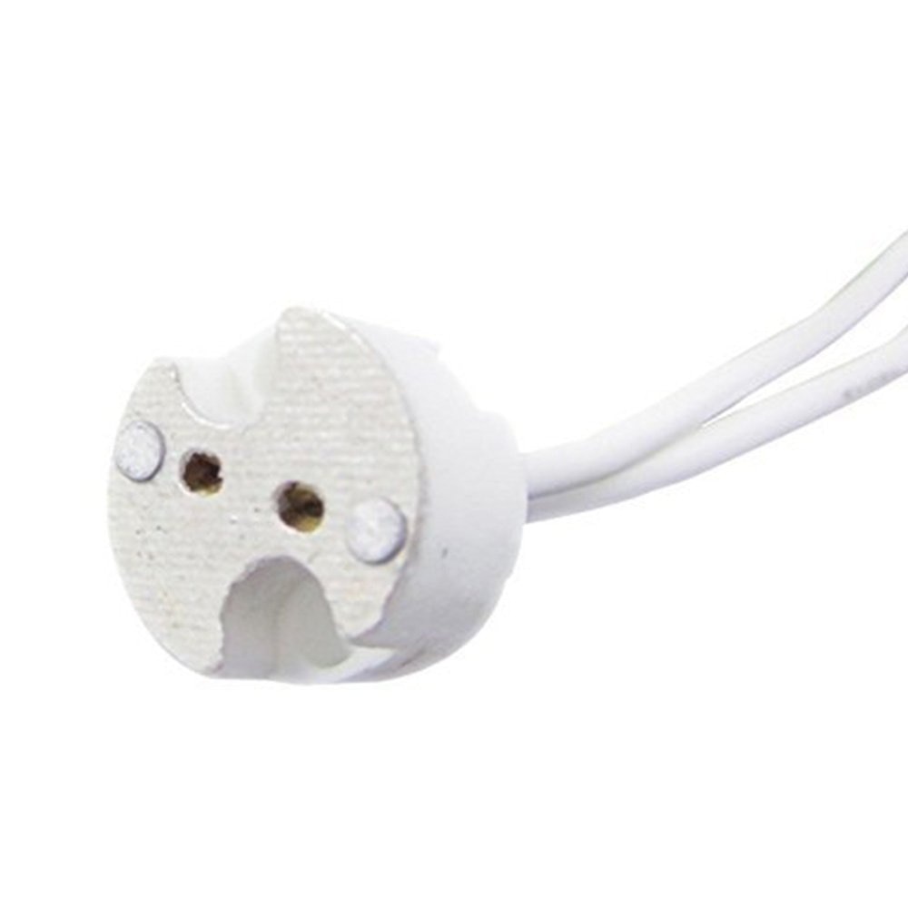 MR16 Socket, G4 GU5.3 Light Socket, Ceramic with 10cm Silicon Wire, 2Pin LED Spotlight Socket