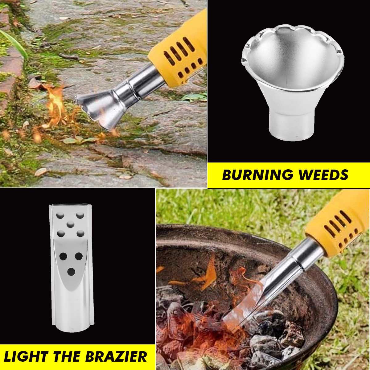 120V/230V 2000W Elektrische Onkruid Brander 2 Nozzles Grasmaaimachineblad Tuin Snoeien Tool Gras Trimmer wieder Power Tools Eu Us Plug