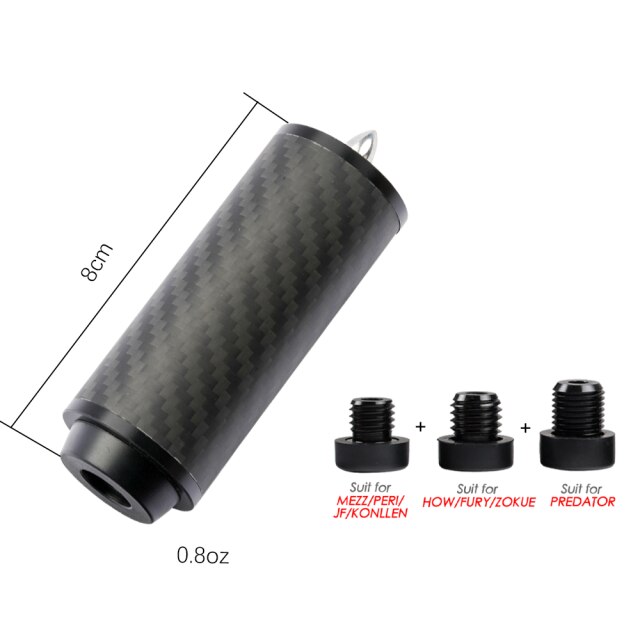 Billiards Carbon Fiber Extension for Mezz Predator Mit FURY KONLLEN HOW PERI Jflowers Cue Extension Billiard Accessories: A