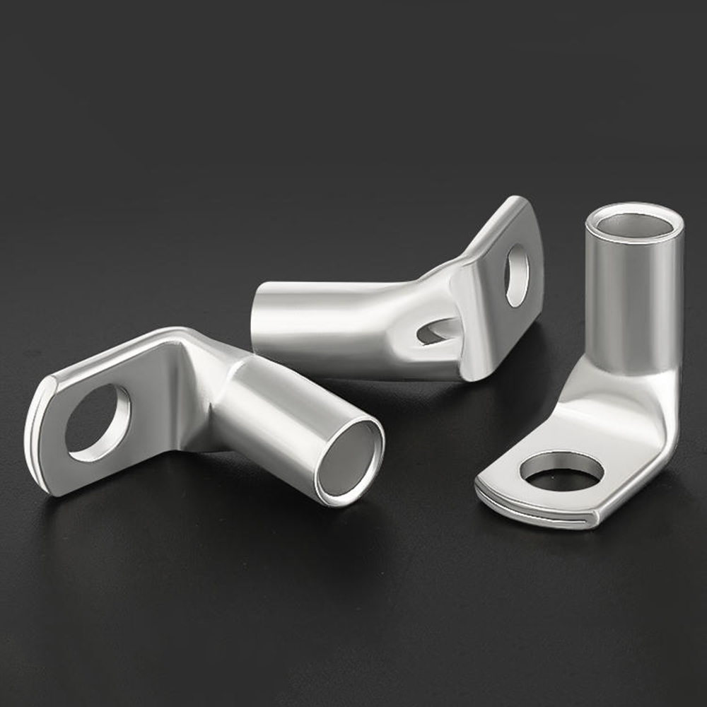 Terminales de Cable T90, conector de Cable de terminal, conector de Cable eléctrico de engarzado estañado de cobre, Terminal de engarzado automotriz de ángulo recto