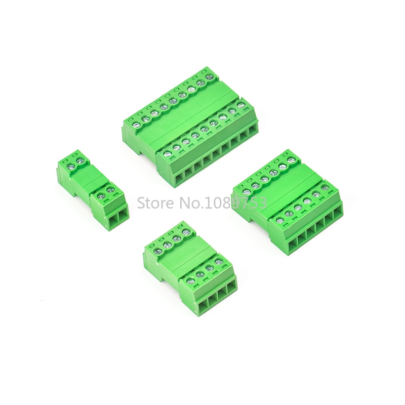 5Sets 15 Edgrk 3.81 Mm 2/3/4/5/6 Pin Haakse Schroef Blokaansluiting 3.81 Mm Pitch Plug + Pin Header Socket