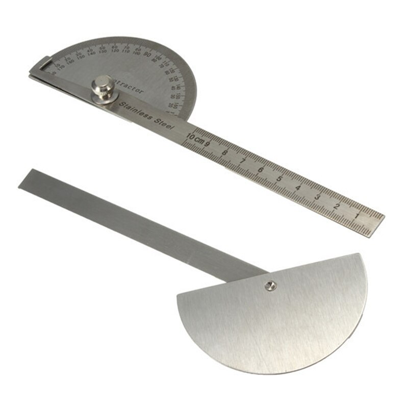 Håndværker lineal maskinmester goniometer værktøj rustfrit stål vinkelmåler vinkelsøger arm måling rundt hoved generelt værktøj
