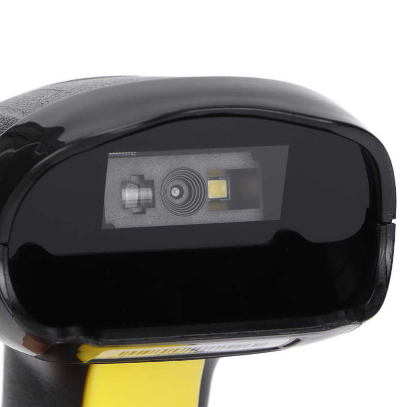 QR Code Scanner Handheld Barcode Scanner Ergonomic with Connection Cable for Supermarkets for Hospitals for Ticket Gates