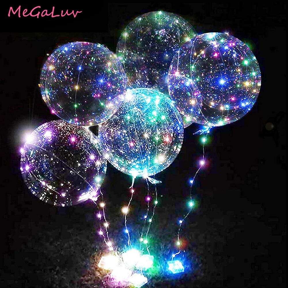 50Pcs 12/18/20/24/36 Inch Opblaasbare Bobo Ballon Transparante Globes Verjaardagsfeestje Benodigdheden Bruiloft Baby douche Decoratie