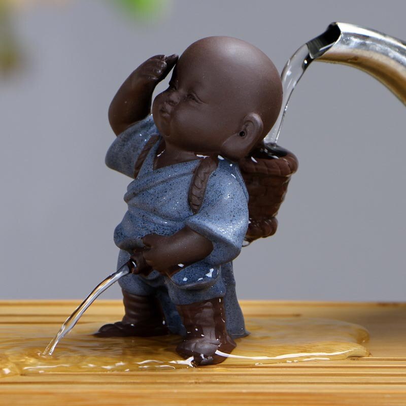 Zisha Tee Sieb Pinkeln Wenig Mönch Dekoration Kreative Pisse Art Puppe sprühen Keramik Charakter Handwerk Tee Filter Zubehör: S Größe C