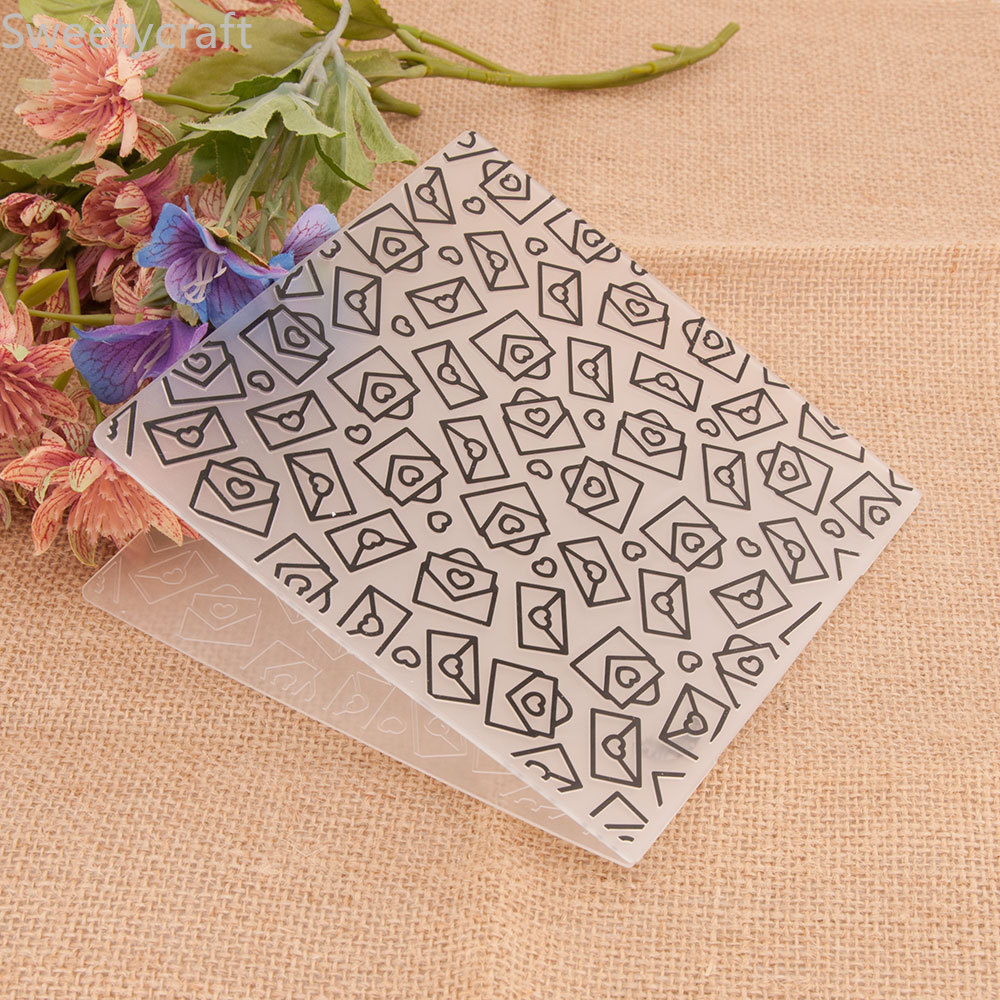 Love envelope Embossing Folders For Christmas Card Making Supplies Paper Craft Scrapbooking Plastic Embosser Stencil