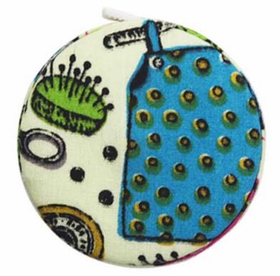 1.5m/60in Retractable Soft Flat Measuring Ruler Sewing Tailor Tape Measure Fabric Covered Sewing Tools: No6