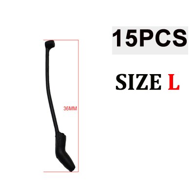 15PCS Karpervissen Haak Kickers D Rig Kicker Aligners Haken Mouwen Rigs Accessoires End Terminal Visgerei: Rood