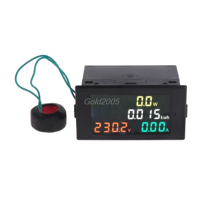 AC 80-300V Voltmeter Ammeter Power Energy Meter Volt Amp Power Kwh Meter 100A CT G07 Whosale