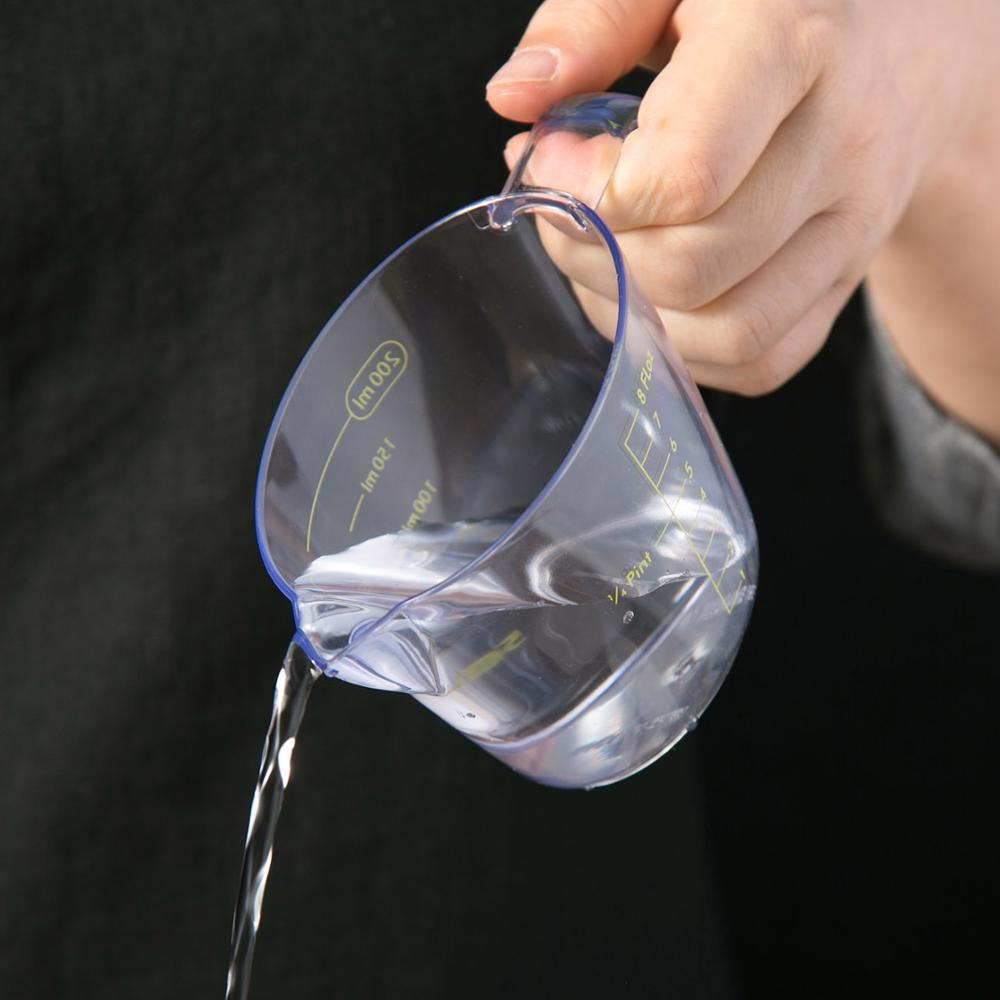 3PCS kitchen with graduated measuring cup household meter baking tool set transparent plastic measuring cylinder