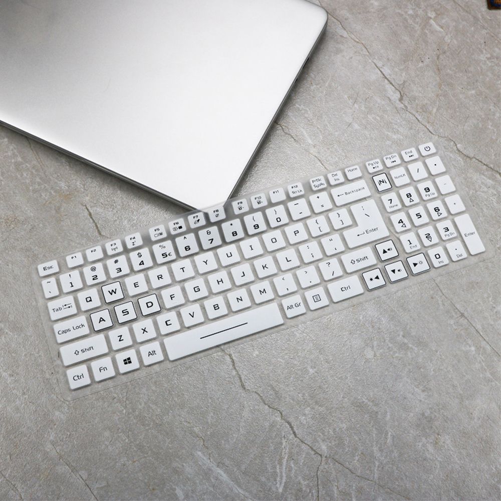 156'' Laptop Keyboard Cover Protector Skin For Acer Nitro 5 AN515-54-54W2 AN515-54-51M5 AN517-51-56YW Nitro 7 AN715-51 173'': white