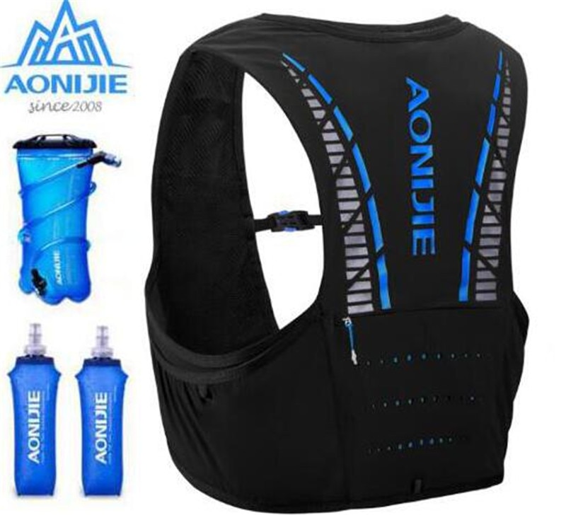 Aonijie 5L Hydratatie Backpack Rugzak Tas Vest Marathon Fietsen Klimmen Water Rugzak Harnas Waterzak Loopwedstrijd