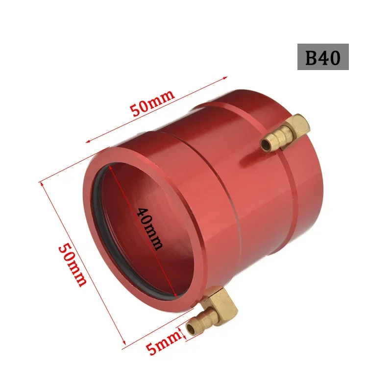 RC Stiefel Gute Aluminium CNC Marine Motor- Wasserkühlung Jacke für RC Stiefel B20/B36/B40 Ich würde 20/36/40mm Bürstenlosen Motor-: Burgunderrot