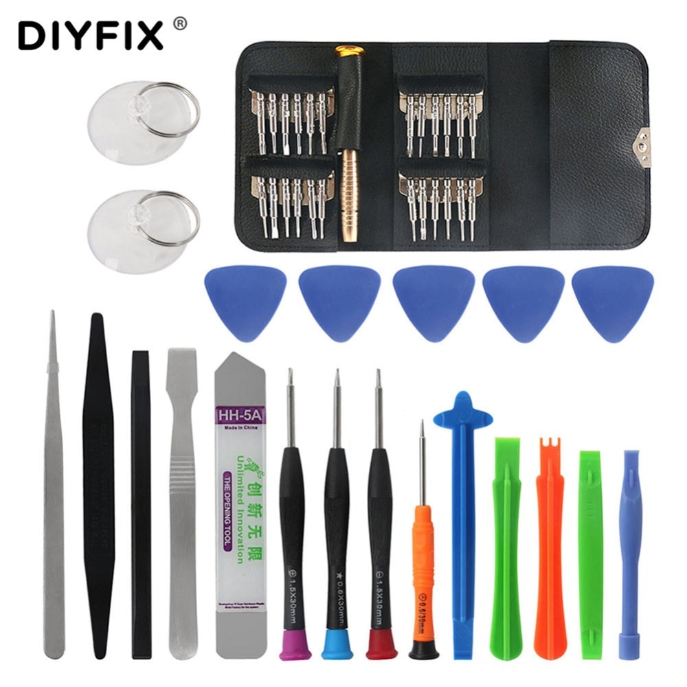 DIYFIX Mobile Phone Repair Tools Opening Screwdriver Set for iPhone MacBook Xiaomi Tablet PC Small Toy Disassemble Hand Tool Kit