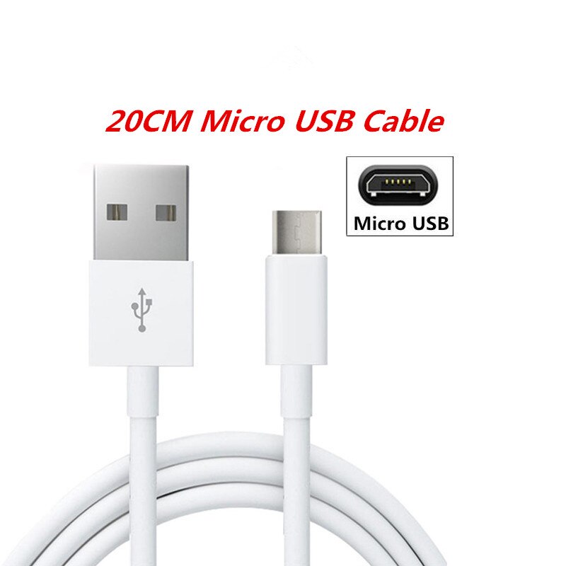 Cable de cargador USB para LETV LeEco Le 2 X527 S3 X626 X622 Le Max 2 X820 genial 1 Pro 3 X720 Redmi Pared de carga adaptador de carga rápida: 0.2M Micro usb cable