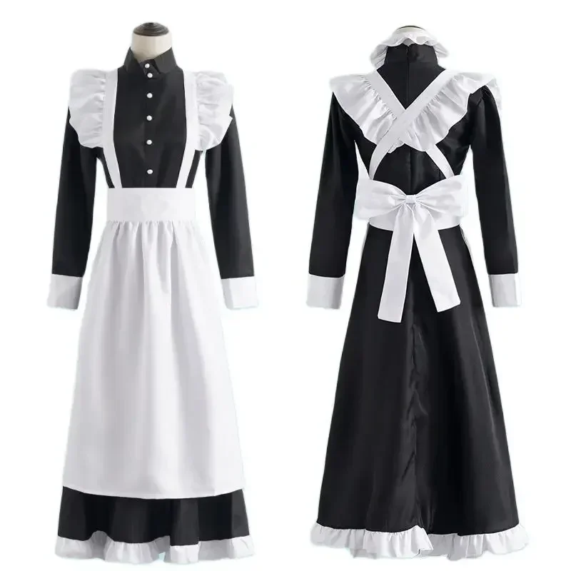 Robe de femme de chambre Lolita pour filles, Costume de cosplay Lolita, Noeud aught, Harajuku Girls, Hotsweet Maid, Mini fur s: XL
