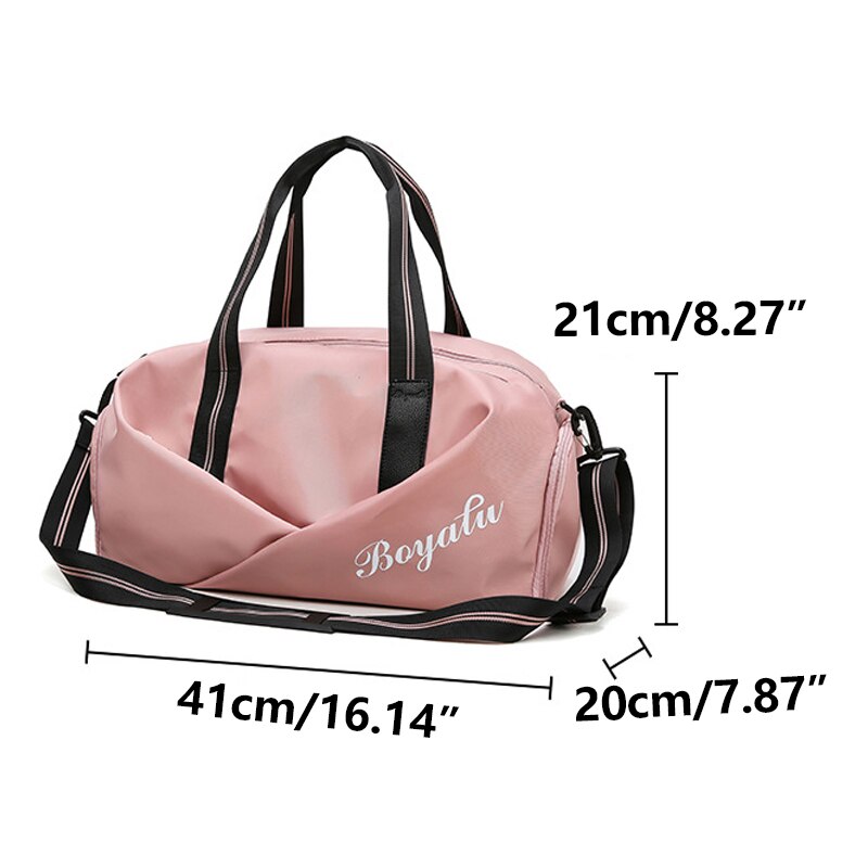 Bolsa de deporte Oxford para mujer, bolso de viaje para fitness, de , multifuncional, de hombro, para gimnasio, almacenamiento de zapatos, bolsa de fitness