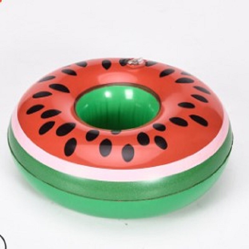 Giocattoli gonfiabili albero di Cocco/giallo anatra/fungo/cigno sottobicchieri Supporto di Tazza di Acqua galleggiante bevande supporti di tazza di Estate pool party: watermelon