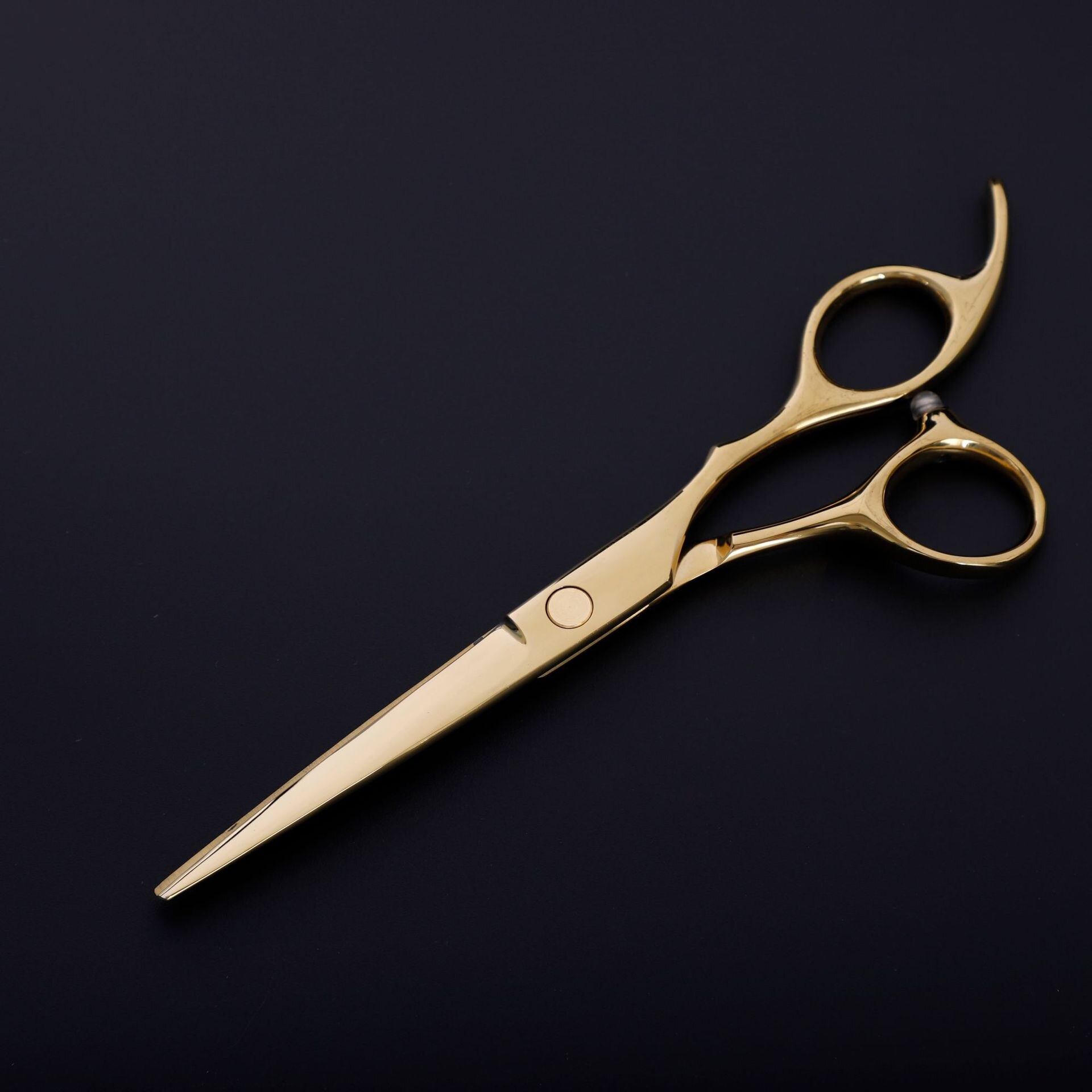 YBLNTEK-tijeras de peluquería de 6 pulgadas, herramienta de estilismo de salón de belleza, de acero inoxidable: Cutting Gold