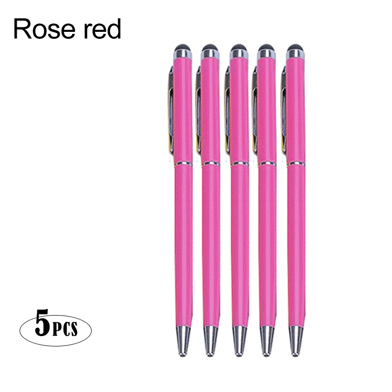 Metalen Balpen Stylus Pen Touch Pen Voor Mobiele Telefoon Elektrostatische Accessoires Universele Tablet Potlood Android Ipad: Paars