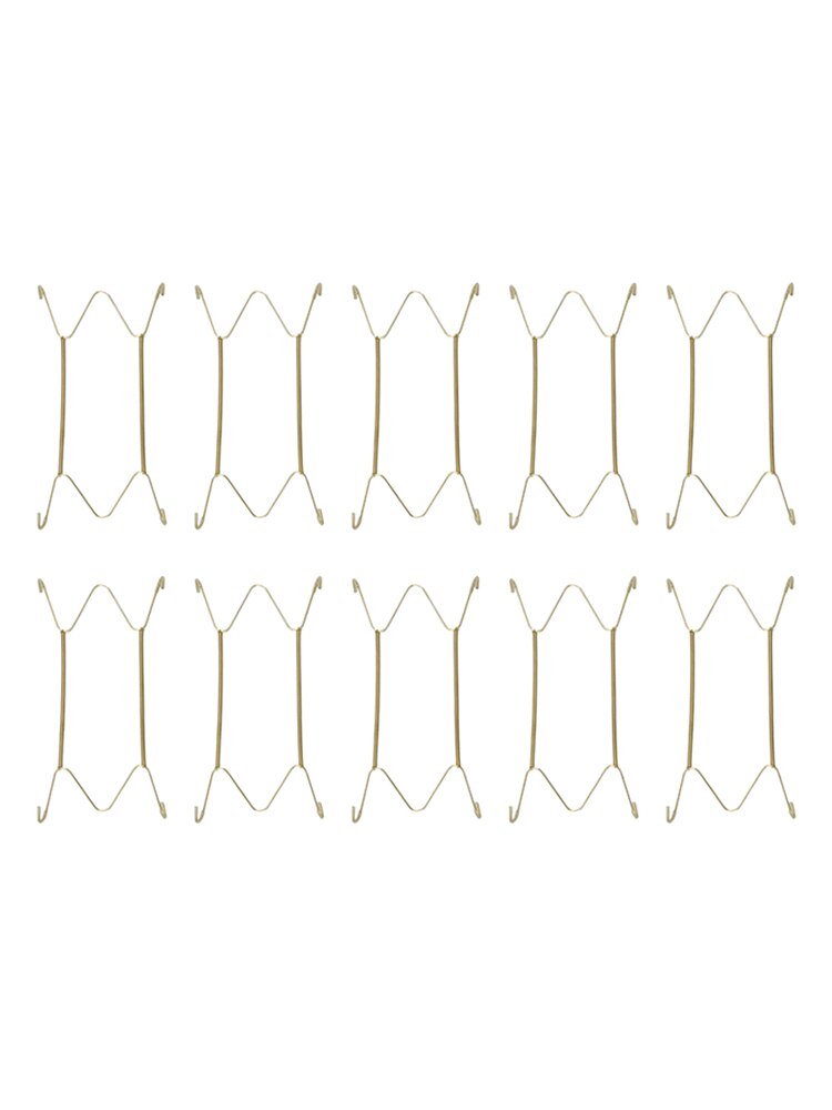 10pcs 8Inch/10Inch Wall Plate Hanger W Type Dish Spring Holder Invisible Dish Hangers Holder Wall Display Plate Stand