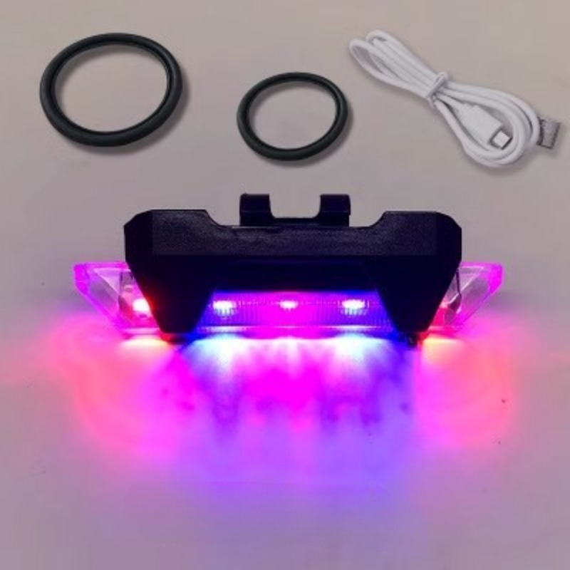 Fahrrad Licht USB LED Wiederaufladbare einstellen MTB Rennrad Vorne Hinten Scheinwerfer Lampe Taschenlampe Radfahren Licht Radfahren Zubehör: Marine Blau