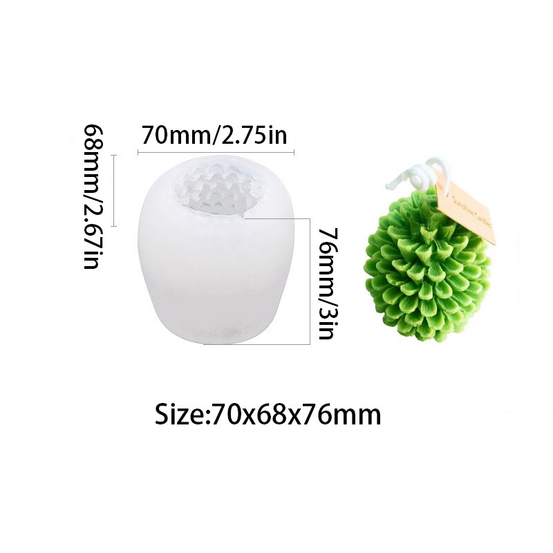 Siliconen Kaars Zeep Maken Mold Diy Creatieve 3D Kerstboom Bakvorm Cake Chocolade Decoratie Gereedschappen: A