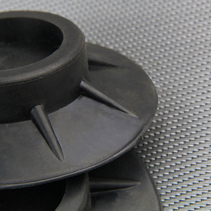 4 stk gulvmatte vaskemaskin føtter pads sklisikre møbler elastisitet svart gummi beskyttere