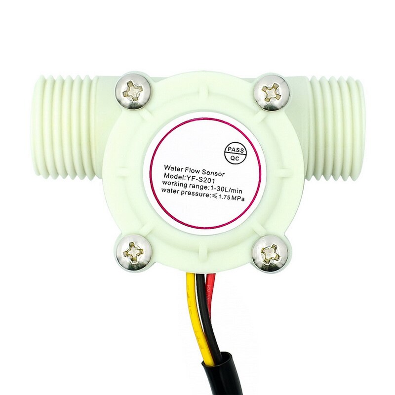 Water Flow Sensor Switch Flow Meter Flowmeter for Water Heater Coffee Machine Water flow sensor liquid flow control sensor: white A