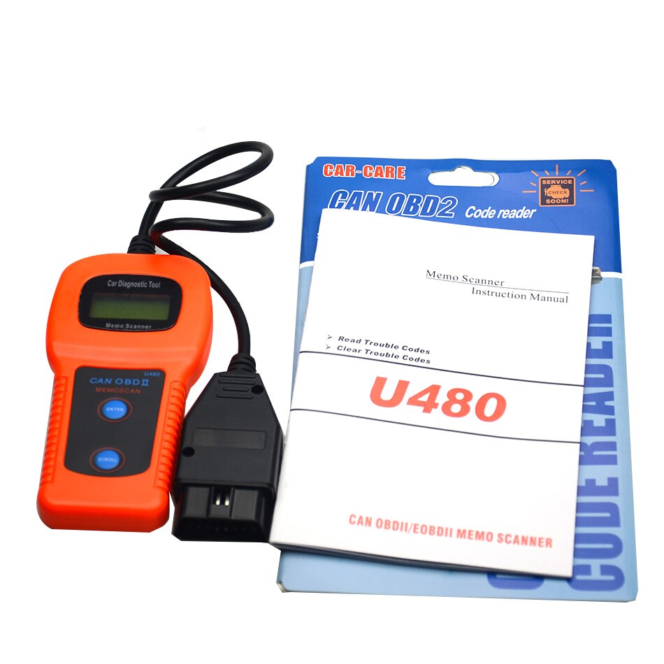 Professionele U480 OBD2 Obdii Can Bus Code Reader Engine Scanner Automotive Diagnostic Scanner Tool Voertuig Tester