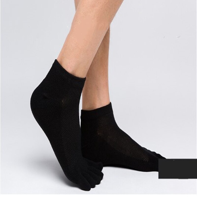 1 pair Five Finger Toe Socks Unisex Men Women Breathable Cotton Nonslip Socks Anti-skid Short Invisible Socks: 2