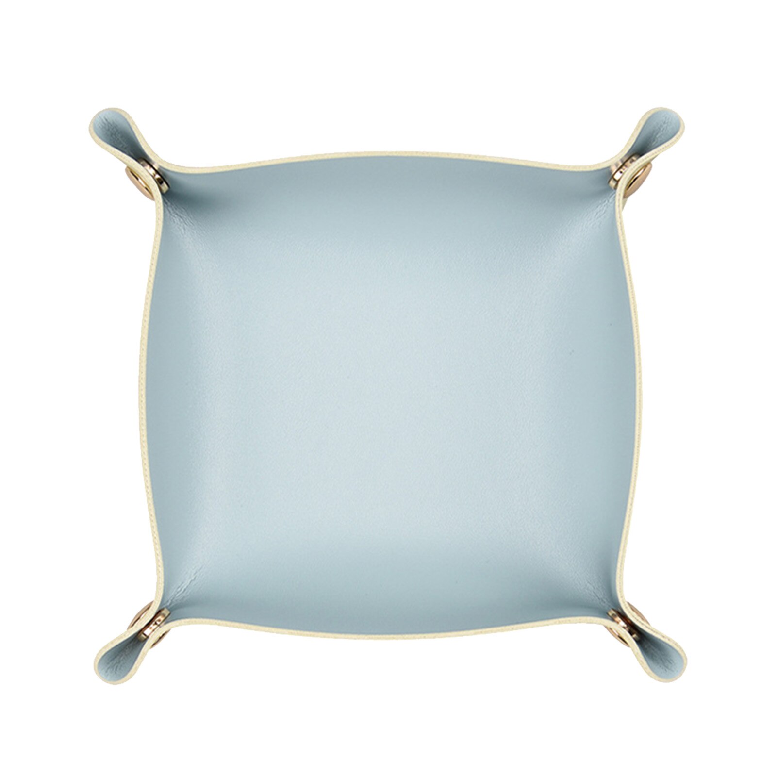 Key Coin Living Room PU Leather Storage Tray Entryway Portable Desktop Organizer With Snaps Bedside Easy Clean Jewelry Display