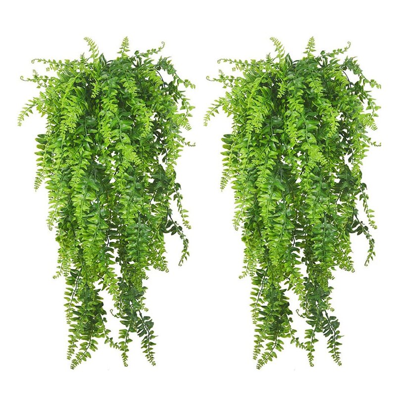 BENE-plantas colgantes para reptiles, enredaderas colgantes, Terrario de escalada Boston para lagartos de dragones barbudos, tortugas, gecchos, decoraciones de Habitat de tanque: 2-Pack