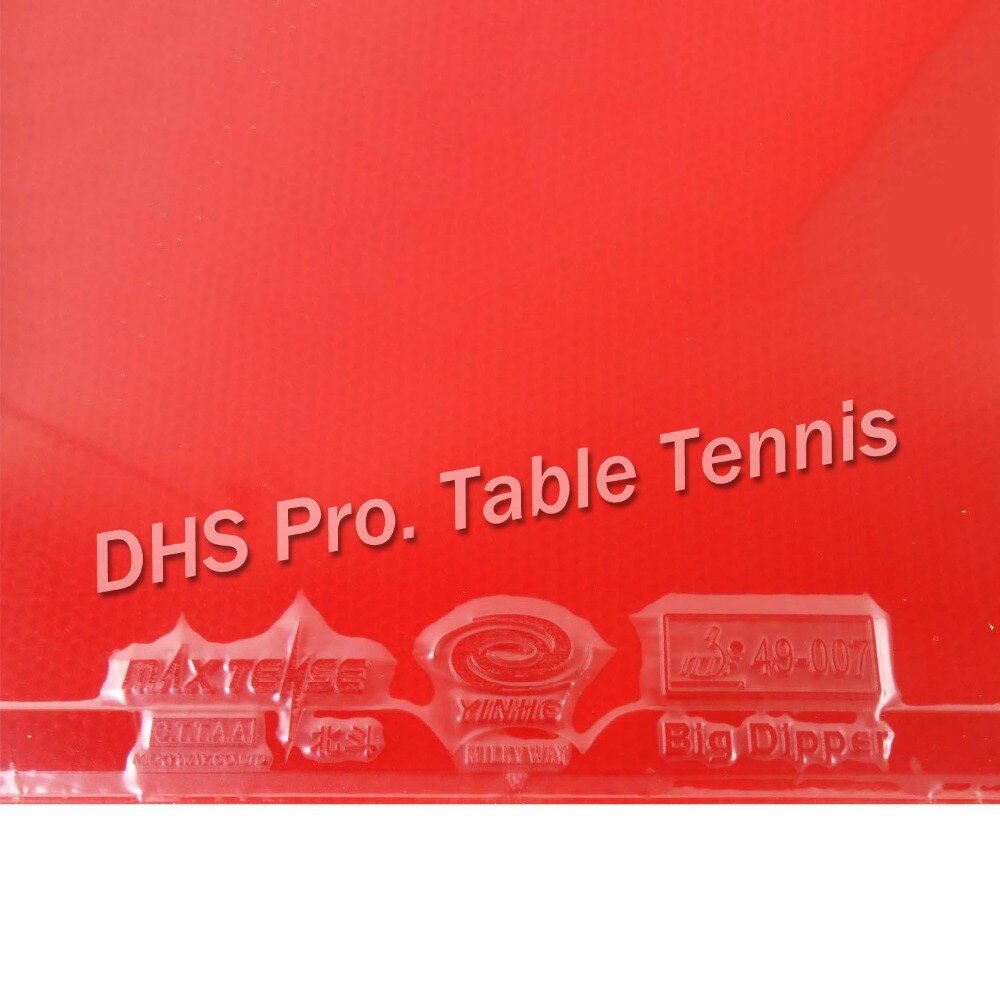 Galaxy YINHE Big Dipper Factory Tuned Max Tense Tacky Pips-In Table Tennis Rubber With Sponge