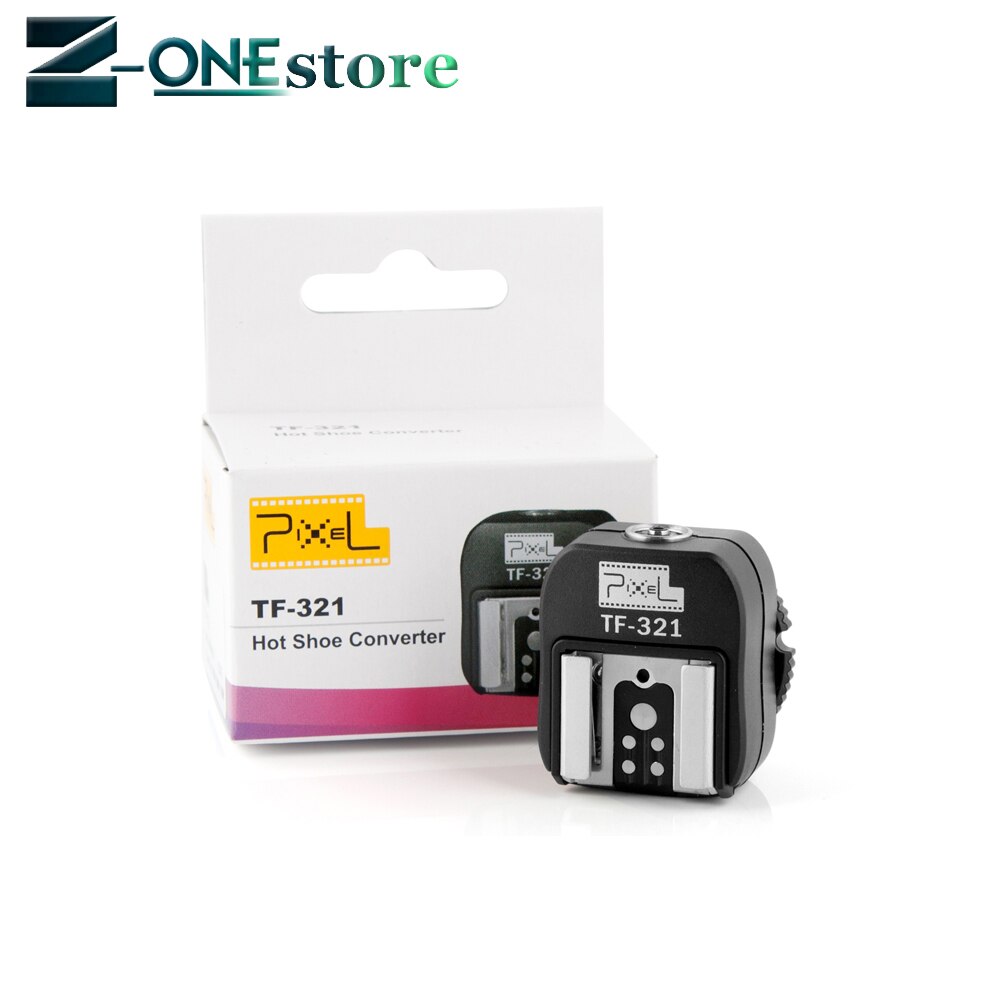 Pixel TF-321 TTL zapata para Flash Adaptador de zapata para Flash Convertidor para Canon 580EX 550EX 600D 700D 70D 6D 60D 550D 5D cámara y Flashgun