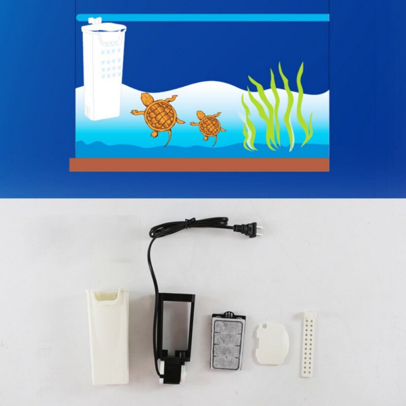 1 stks Laag Niveau Water Schoon Pomp Filter Aquarium Schildpad Terrarium Reptiel Accessoires Tool Waterval Filter Piscine Aquarium Acce