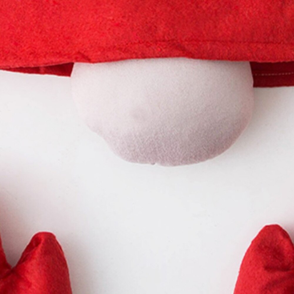 4Pcs Kerstboom Decor Hoed Neus Pop Gezicht Kerst Feestartikelen (Rood)