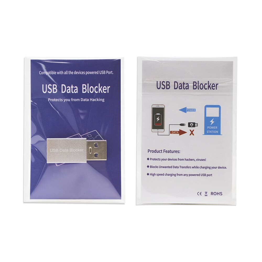 USB Data Blocker,Defender,Blocks Unwanted Data Transfer,Protects phone&amp;Tablets from Public Charging Stations Hack Proof