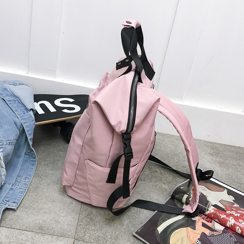 Oxford Rugzak Multifunctionele Grote Capaciteit Zachte Recreatie Of Travle Tas Solid Beige Mode Schooltas Schoudertas Voor vrouwen