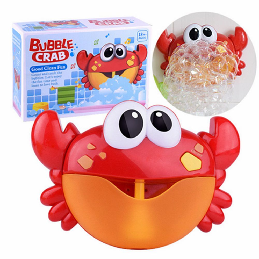 Machine à bulles crabes musique bébé bain jouets e – Grandado