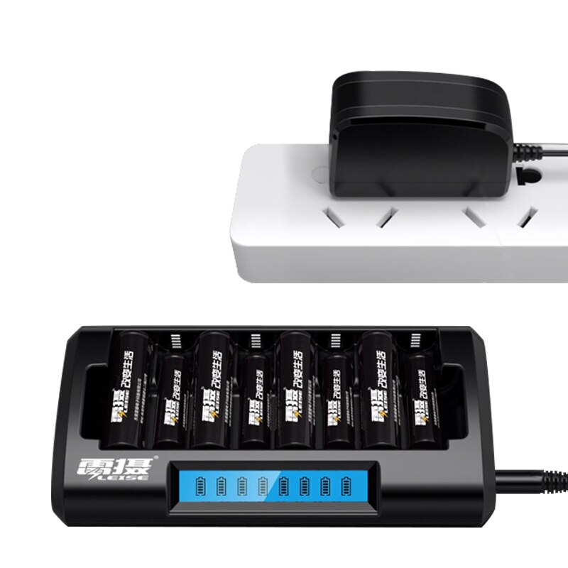 Leise C818 Battery Charger - AA AAA NiMH - 1800-2200mA Output - Intelligent Fast Charging - Global DC 12-18V Input