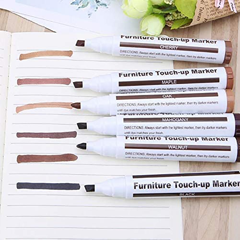 Furniture Touch Up Kit Markers Filler Wax Sticks Wood Repair Paint Pen Restore Floors Tables Scratches Tool