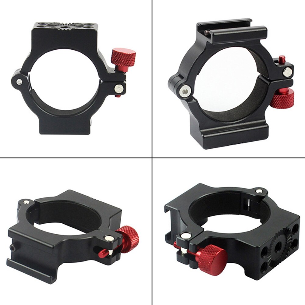 Extensión Adaptador de zapata firmemente estabilizador con soporte de 4 anillos accesorio de luz de vídeo para Zhiyun Smooth 4 manillar Gimbal