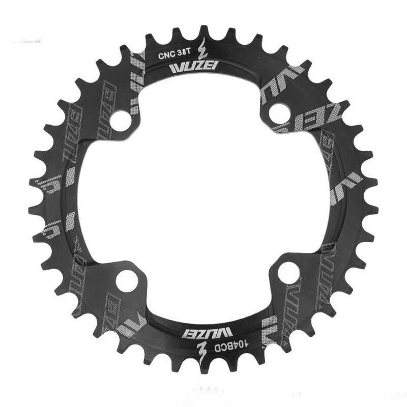 Prowheel bicicleta BCD 104 manivela piñones 170/75mm biela de aleación de aluminio agujero cuadrado bicicleta 30/32/34/36/38T bielas de montaña: 104BCD 36T
